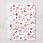 Weihnachtskekse und Kakaopink Einladung (Rückseite)