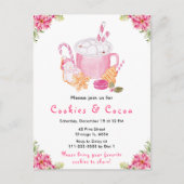 Weihnachtskekse und Kakaopink Postkarte (Vorderseite)