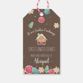 Weihnachtskekse und Lebkuchen Geschenkanhänger