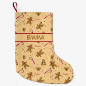 Weihnachtskekse und Lebkuchenmänner Kleiner Weihnachtsstrumpf (Vorderseite)