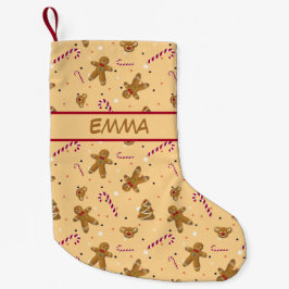 Weihnachtskekse und Lebkuchenmänner Kleiner Weihnachtsstrumpf