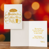 Weihnachtskekse und Milchweihnachtsweih Folienkarte