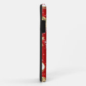 Weihnachtskekse und Schneeflocken auf Rot Case-Mate iPhone Hülle (Hinten/Rechts)