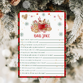 Weihnachtskekse Vater Joke Baby Shower Game Card Einladung