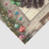 Weihnachtskekse Vintages Feiertagsgebäck Seidenpapier (Detail)