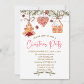 Weihnachtskekse Weihnachten Einladung (Vorderseite)