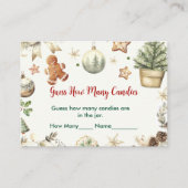 Weihnachtskekse Weihnachten Wie viele Kanadier Begleitkarte (Vorderseite)