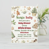 Weihnachtskekse Weihnachtsdusche Einladung (Stehend Vorderseite)