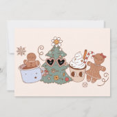 Weihnachtskekse Weihnachtsdusche Foto Einladung (Rückseite)