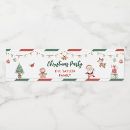 Weihnachtskekse Weihnachtsgebäck - Party Wasserflaschenetikett