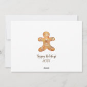 Weihnachtskekse Weihnachtskarte Feiertagskarte (Rückseite)