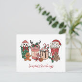 Weihnachtskekse Weihnachtskarte Feiertagspostkarte (Stehend Vorderseite)