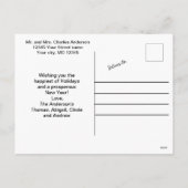 Weihnachtskekse Weihnachtskarte Feiertagspostkarte (Rückseite)