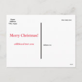 Weihnachtskekse Weihnachtskarte Feiertagspostkarte (Rückseite)