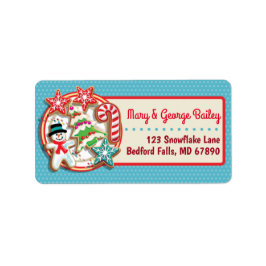 Weihnachtskekse Weihnachtskarten-Adressetiketten Adressaufkleber
