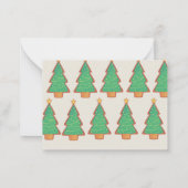 Weihnachtskekse Weihnachtskarten mit Familie Mitteilungskarte (Rückseite)