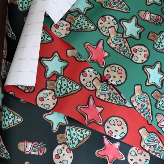 Weihnachtskekse Weihnachtskekse Dekorieren Party Geschenkpapier Set