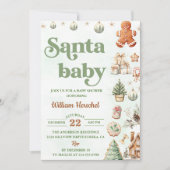 Weihnachtskekse Weihnachtskekse Kinderdusche Party Einladung (Vorderseite)