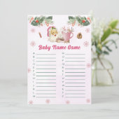 Weihnachtskekse Weihnachtsnachtsnachtskarten Einladung (Stehend Vorderseite)