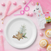 Weihnachtskekse Zimt Tanne Stechpalme Pappteller (Party)