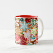 Weihnachtskekse Zweifarbige Tasse (VorderseiteRechts)