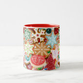 Weihnachtskekse Zweifarbige Tasse (Mittel)