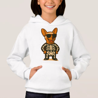 Weihnachtskelett Hund Halloween Druck für Kinderkl Hoodie