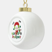 WeihnachtskeramikBall Ornament, Helferelf des Weih Keramik Kugel-Ornament (Rechts)