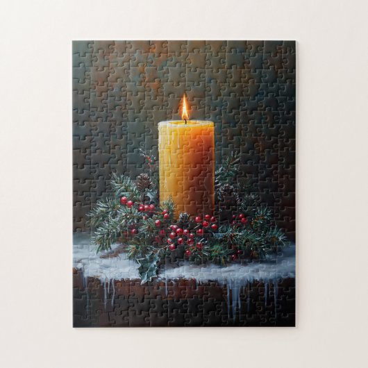 Weihnachtskerle Holly Wreath Puzzle (Vertikal)