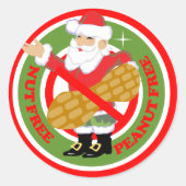 Weihnachtskernfreie, erdnussfreie Sticker (Vorderseite)