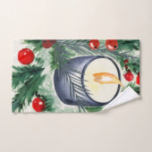 Weihnachtskerze Badhandtuch Set (Handtuch)