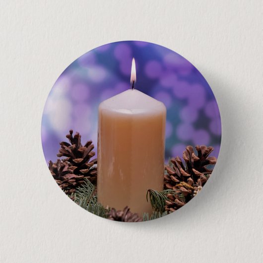Weihnachtskerze Button (Vorderseite)