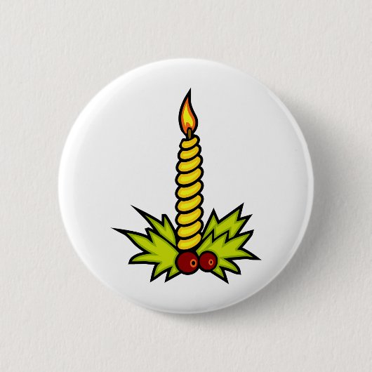 Weihnachtskerze Button (Vorderseite)