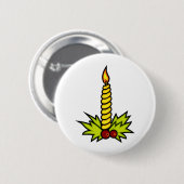 Weihnachtskerze Button (Vorne & Hinten)