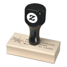 Weihnachtskerze Einfacher Text Selbstfärbender Ste Gummistempel