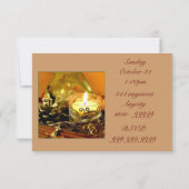 Weihnachtskerze Einladung (Rückseite)