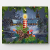 Weihnachtskerze Fotoplatte (Vorderseite)