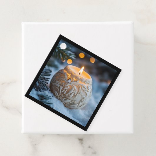 Weihnachtskerze Geschenkanhänger (Beispiel)