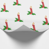 Weihnachtskerze Geschenkpapier (Ecke)