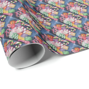 Weihnachtskerze Geschenkpapier