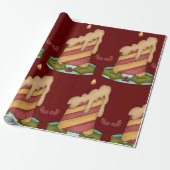 Weihnachtskerze Geschenkpapier (Ungerollt)