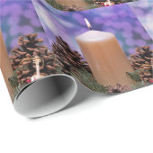 Weihnachtskerze Geschenkpapier (Rolleneckpunkt)
