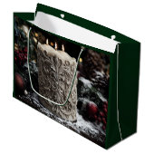 Weihnachtskerze Große Geschenktüte (Vorderseite Schrägansicht)