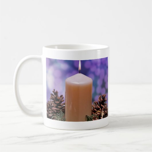 Weihnachtskerze Kaffeetasse (Links)