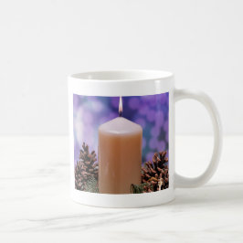 Weihnachtskerze Kaffeetasse