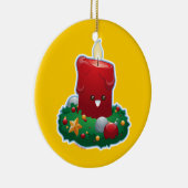 Weihnachtskerze Keramik Ornament (Rechts)