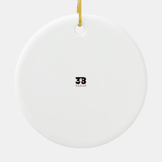 Weihnachtskerze Keramik Ornament (Hinten)