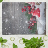 Weihnachtskerze Lantern Geschirrtuch (Gefaltet)