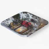 Weihnachtskerze Lantern Pappteller (Gewinkelt)