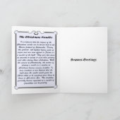 Weihnachtskerze (lila) feiertagskarte (Innenseite)